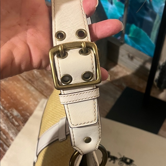 Coach Legacy Raffia Satchel - Picture 5 of 10